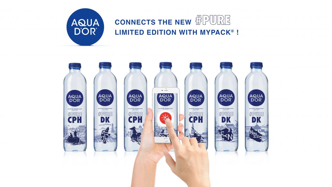aqua d'or connected bottle pure Copenhagen mypack mobile danone waters